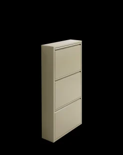 Caruso skoskab 3 låger, khaki