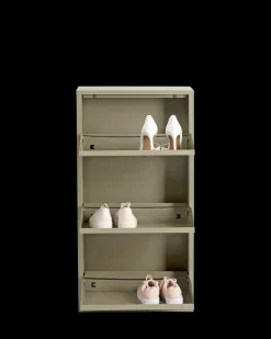 Caruso skoskab 3 låger, khaki