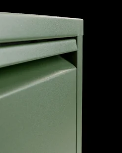 Caruso skoskab 3 låger, oliven