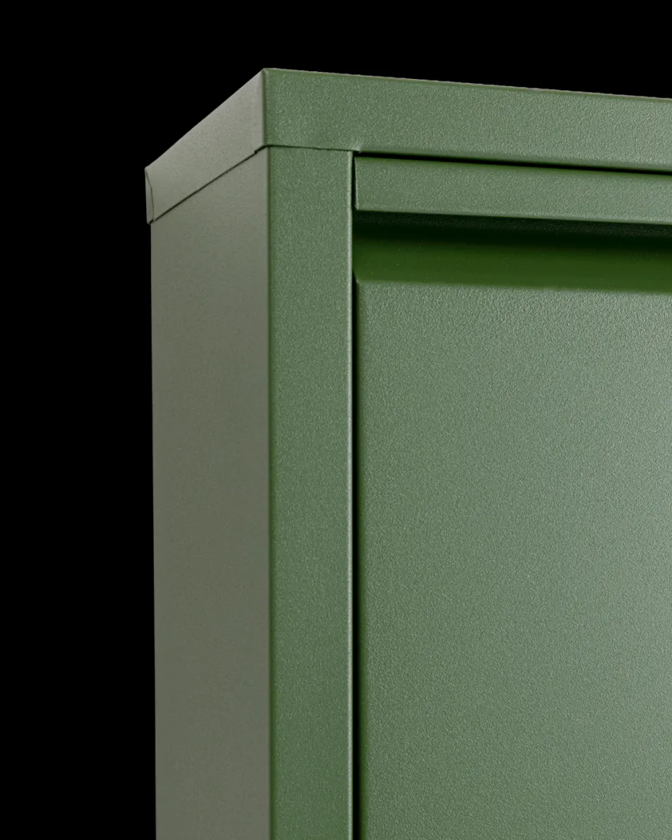 Caruso skoskab 5 låger, oliven