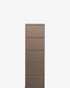 Caruso skoskab 5 låger, taupe