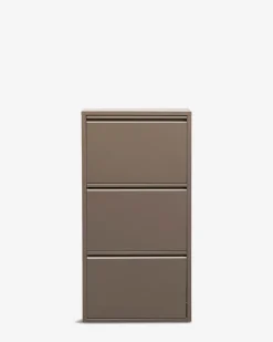 Caruso skoskab 3 låger, taupe