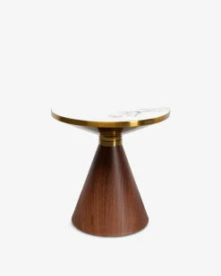 Cono sofabord, hvid keramisk marmor look