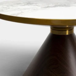 Cono sofabord, hvid keramisk marmor look