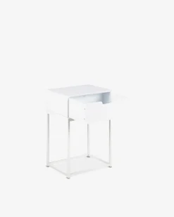 Cube natbord, hvid lak