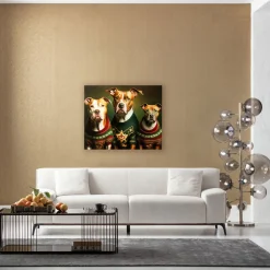 Dog family glas galleri