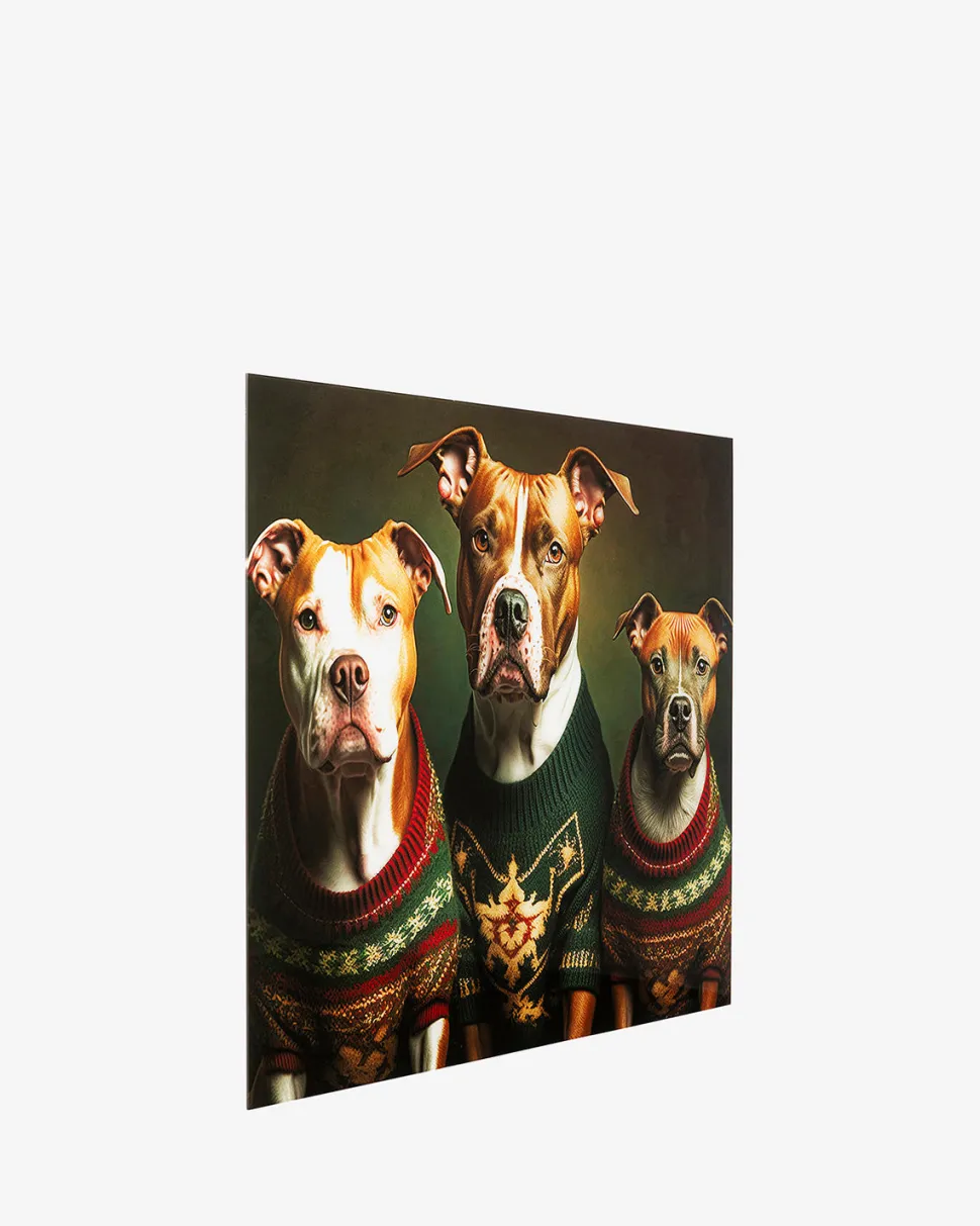Dog family glas galleri