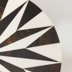 Domero star sidebord, brun/hvid