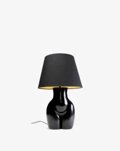 Donna bordlampe, sort