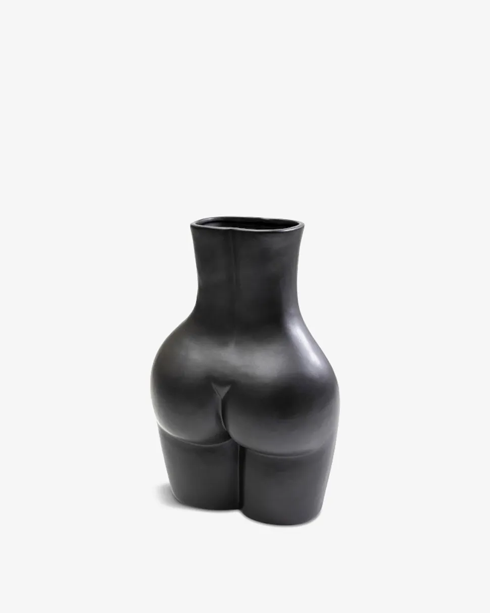 Donna vase stor, sort