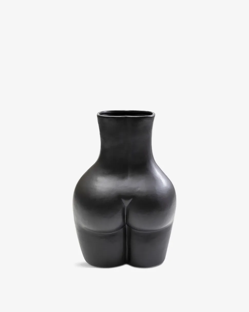 Donna vase stor, sort
