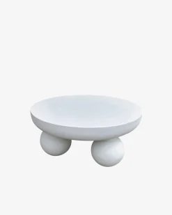 Echo sofabord, milky white