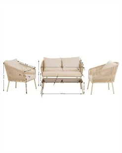 Elba lounge sæt, sand