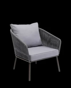 Elba lounge stol, grå