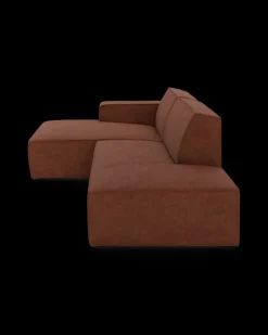 Espada hjørnesofa med chaiselong venstre og pufafslutning højre