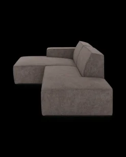 Espada hjørnesofa med chaiselong venstre og pufafslutning højre