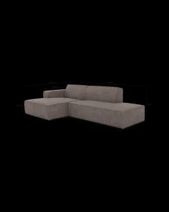 Espada hjørnesofa med chaiselong venstre og pufafslutning højre