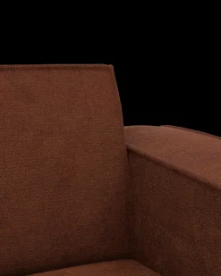 Espada hjørnesofa med chaiselong højre og pufafslutning venstre