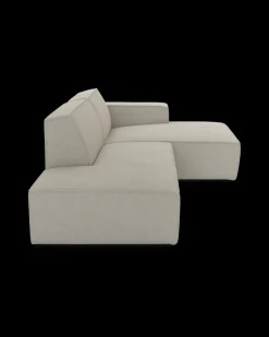 Espada hjørnesofa med chaiselong højre og pufafslutning venstre