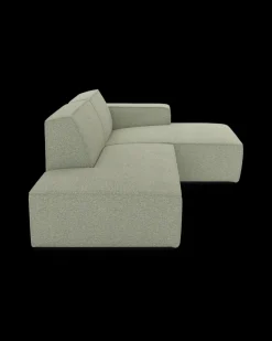 Espada hjørnesofa med chaiselong højre og pufafslutning venstre