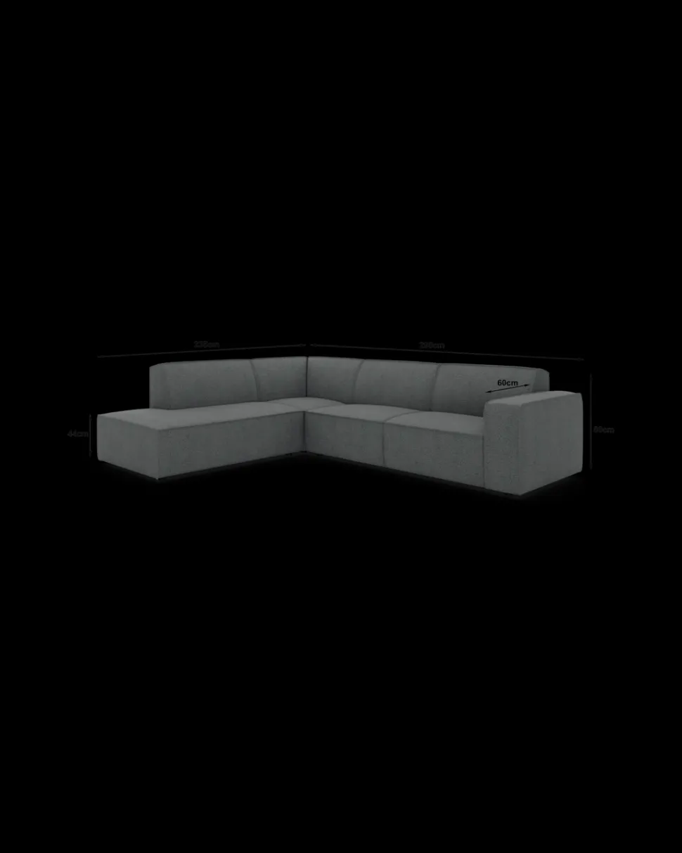 Espada hjørnesofa med pufafslutning venstre