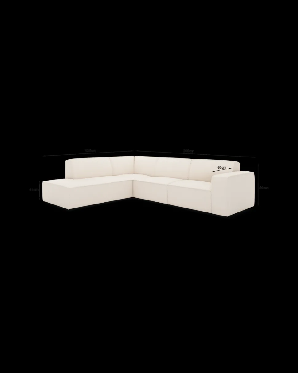 Espada hjørnesofa med pufafslutning venstre