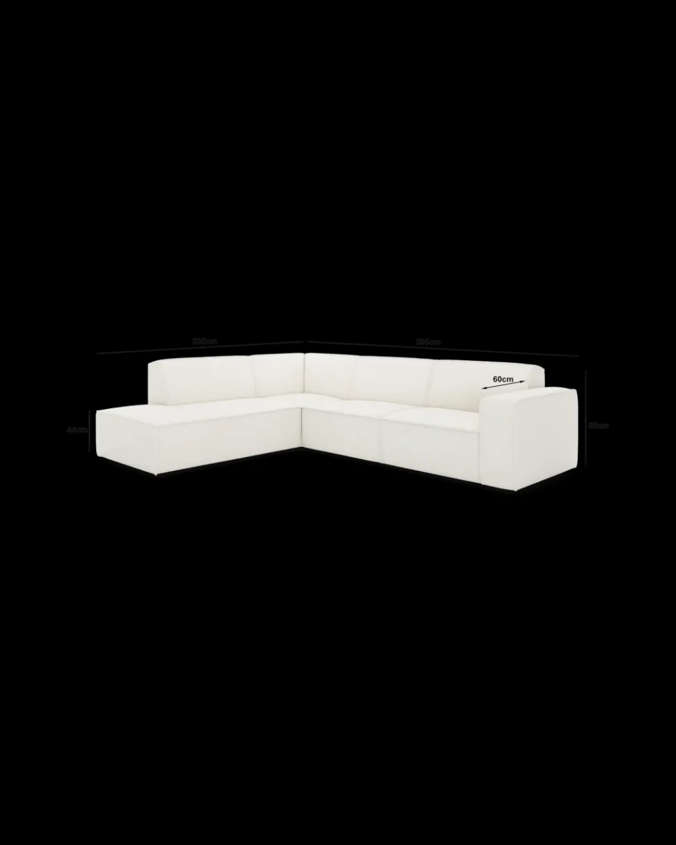 Espada hjørnesofa med pufafslutning venstre