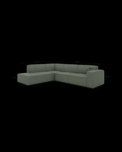 Espada hjørnesofa med pufafslutning venstre