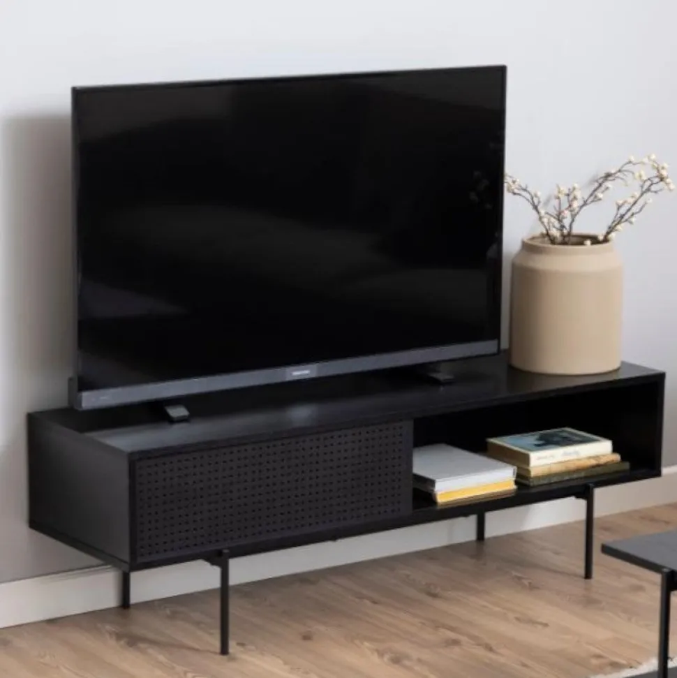 Estella TV-bord, sort ask