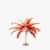 Feather palm bordlampe, rust