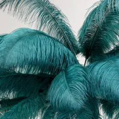 Feather palm gulvlampe, petrol