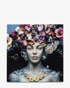 Flower art lady glas galleri