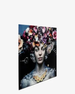 Flower art lady glas galleri