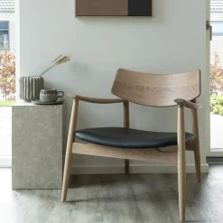 Frame loungestol, natur/sort