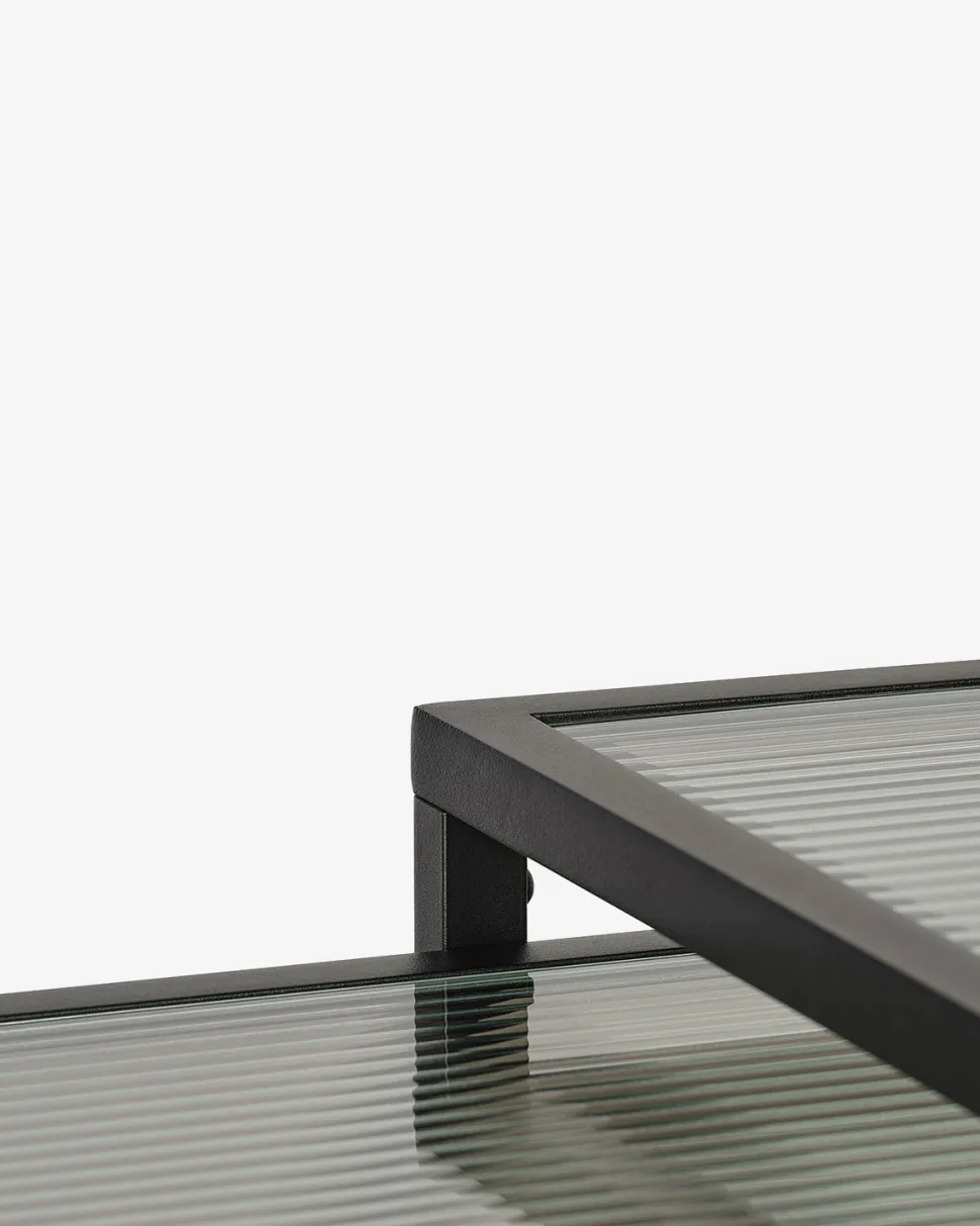 Frisco sofabordssæt, sort metal