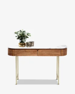 Grace konsolbord mango/ hvid marmor top