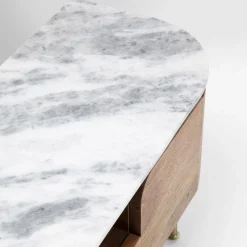 Grace lowboard mango/ hvid marmor top