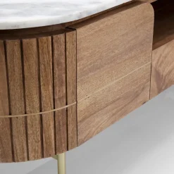 Grace lowboard mango/ hvid marmor top