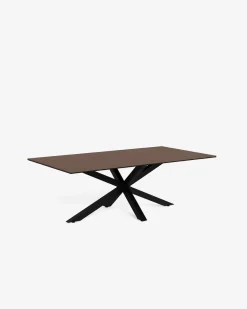 Heaven sofabord glas | keramisk, Rustbrun