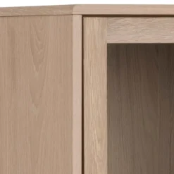 Hefe vitrine, eg hvidolieret