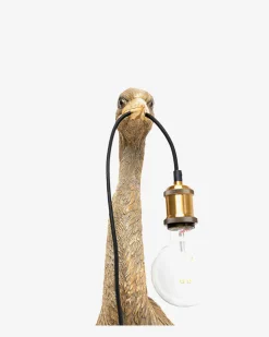 Hejre væglampe, guld