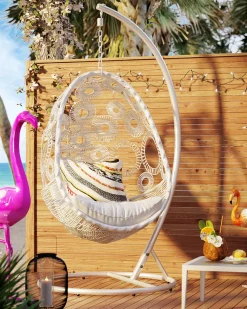 Ibiza hængestol, hvid