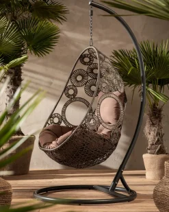 Ibiza hængestol, sort