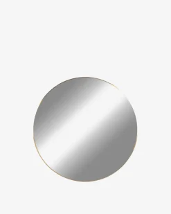 Jessi spejl, messing Ø.60cm