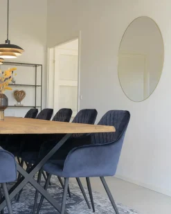 Jessi spejl, messing Ø.100cm