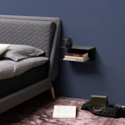 Joliet væghylde sort metal