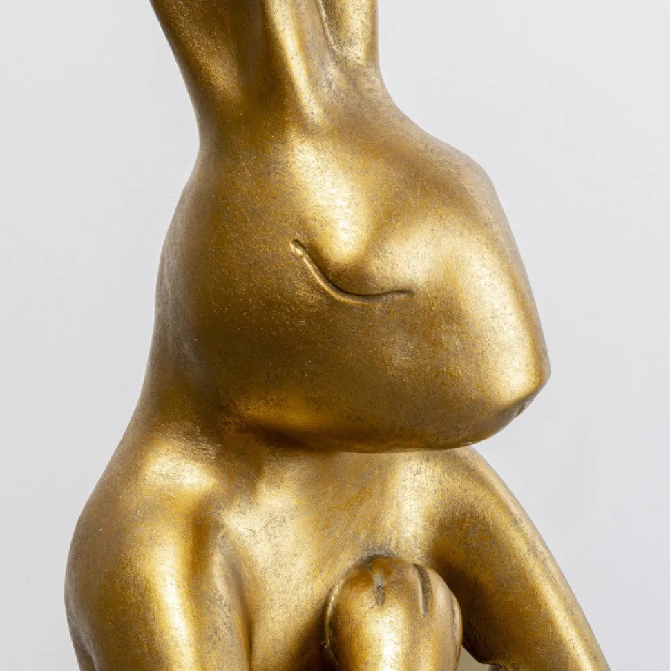 Kanin gulvlampe XL, guld