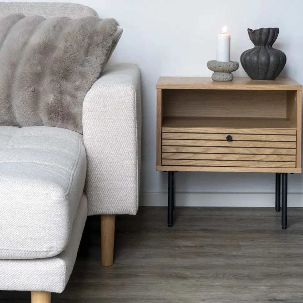 Kyoto sengebord, lys eg