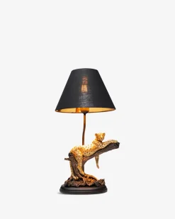 Leopard bordlampe