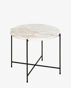 Light sofabord, hvid marmor